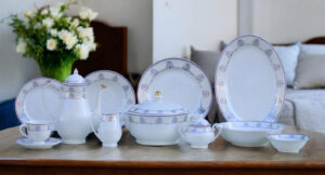 61 Pc Bone China Dinner Set (N104) | High-Quality, Stylish, Premium Crockery