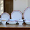 61 Pc Bone China Dinner Set (O072) | High-Quality, Stylish, Premium Crockery