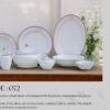61 Pc Bone China Dinner Set (O072) | High-Quality, Stylish, Premium Crockery