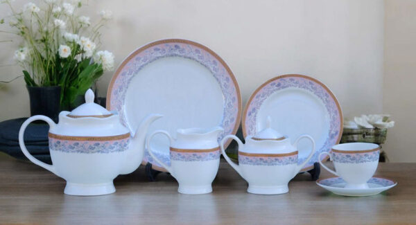 61 Pc Bone China Dinner Set (O072) | High-Quality, Stylish, Premium Crockery