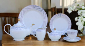 61 Pc Bone China Dinner Set (O206) | High-Quality, Stylish, Premium Crockery