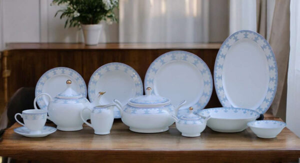61 Pc Bone China Dinner Set (O267) | High-Quality, Stylish, Premium Crockery