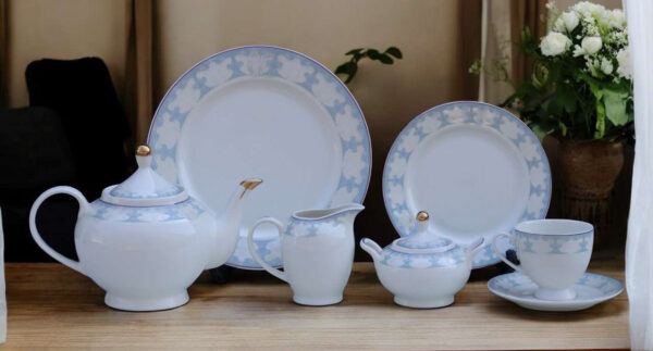 61 Pc Bone China Dinner Set (O267) | High-Quality, Stylish, Premium Crockery
