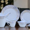 61 Pc Bone China Dinner Set (P060) | High-Quality, Stylish, Premium Crockery