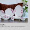 61 Pc Bone China Dinner Set (P092) | High-Quality, Stylish, Premium Crockery