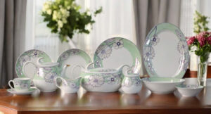 61 Pc Bone China Dinner Set (R178) | High-Quality, Stylish, Premium Crockery