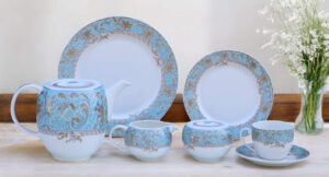 61 Pc Bone China Dinner Set (S010A) | High-Quality, Stylish, Premium Crockery