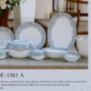 61 Pc Bone China Dinner Set (S010A) | High-Quality, Stylish, Premium Crockery