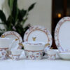 61 Pc Bone China Dinner Set (T253) | High-Quality, Stylish, Premium Crockery