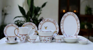 61 Pc Bone China Dinner Set (T253) | High-Quality, Stylish, Premium Crockery