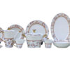 61 Pc Bone China Dinner Set (T253) | High-Quality, Stylish, Premium Crockery