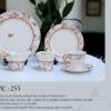 61 Pc Bone China Dinner Set (T253) | High-Quality, Stylish, Premium Crockery