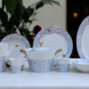 61 Pc Bone China Dinner Set (T529A) | High-Quality, Stylish, Premium Crockery