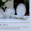 61 Pc Bone China Dinner Set (T529A) | High-Quality, Stylish, Premium Crockery