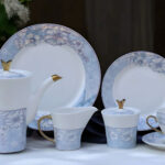 61 Pc Bone China Dinner Set (T529A) | High-Quality, Stylish, Premium Crockery