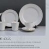 61 Pc Bone China Dinner Set (TGGK) | High-Quality, Stylish, Premium Crockery