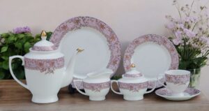 61 Pc Bone China Dinner Set (U010) | High-Quality, Stylish, Premium Crockery