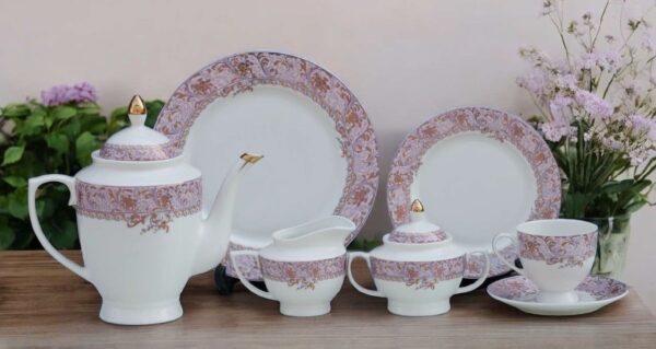 61 Pc Bone China Dinner Set (U010) | High-Quality, Stylish, Premium Crockery