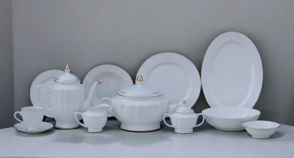 61 Pc Bone China Dinner Set (VGGK) | High-Quality, Stylish, Premium Crockery