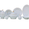 61 Pc Bone China Dinner Set (VGGK) | High-Quality, Stylish, Premium Crockery