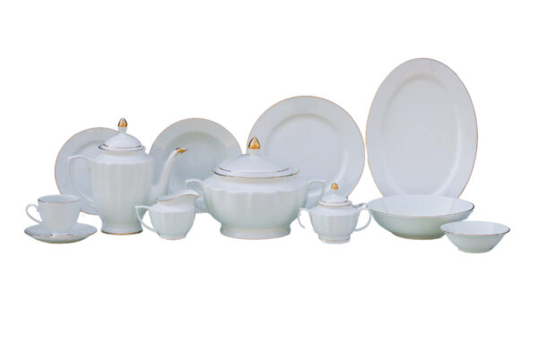 61 Pc Bone China Dinner Set (VGGK) | High-Quality, Stylish, Premium Crockery