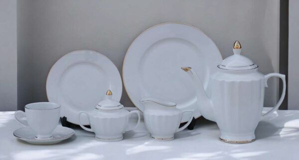 61 Pc Bone China Dinner Set (VGGK) | High-Quality, Stylish, Premium Crockery