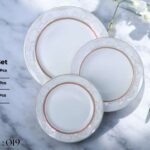 Bone 18 Pcs Plate Set (019) | Elegant, Durable, Heat-Resistant Plates & Bowls