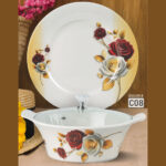 Melamine Dinner Set | Culture (C01) | Elegant, Durable, Heat-Resistant Plates & Bowls | Unbreakable, Lightweight, Premium Quality Dinnerware