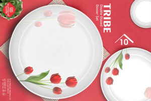 Melamine Dinner Set | Tribe (1) | Elegant, Durable, Heat-Resistant Plates & Bowls | Unbreakable, Lightweight, Premium Quality Dinnerware
