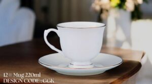High-Quality Bone China Cup & Saucer Set (12-512) | Elegant, Durable, Ideal for Home & Gifting