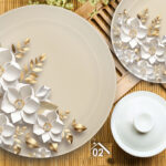 Melamine Dinner Set | Tribe (1) | Elegant, Durable, Heat-Resistant Plates & Bowls | Unbreakable, Lightweight, Premium Quality Dinnerware