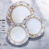 Bone 18 Pcs Plate Set (253) | Elegant, Durable, Heat-Resistant Plates & Bowls