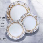 Bone 18 Pcs Plate Set (253) | Elegant, Durable, Heat-Resistant Plates & Bowls
