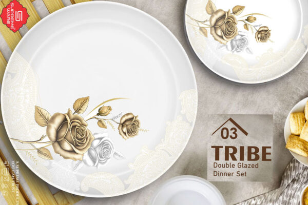 Melamine Dinner Set | Tribe (1) | Elegant, Durable, Heat-Resistant Plates & Bowls | Unbreakable, Lightweight, Premium Quality Dinnerware