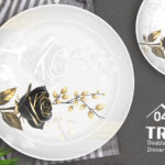 Melamine Dinner Set | Tribe (1) | Elegant, Durable, Heat-Resistant Plates & Bowls | Unbreakable, Lightweight, Premium Quality Dinnerware