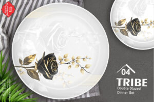 Melamine Dinner Set | Tribe (1) | Elegant, Durable, Heat-Resistant Plates & Bowls | Unbreakable, Lightweight, Premium Quality Dinnerware