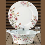 Melamine Dinner Set | Culture (C01) | Elegant, Durable, Heat-Resistant Plates & Bowls | Unbreakable, Lightweight, Premium Quality Dinnerware