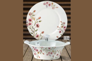Melamine Dinner Set | Culture (C01) | Elegant, Durable, Heat-Resistant Plates & Bowls | Unbreakable, Lightweight, Premium Quality Dinnerware