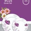 Melamine Dinner Set | Canal Plus (40) | Elegant, Durable, Heat-Resistant Plates & Bowls | Unbreakable, Lightweight, Premium Quality Dinnerware