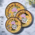 Bone 18 Pcs Plate Set (483) | Elegant, Durable, Heat-Resistant Plates & Bowls