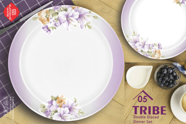 Melamine Dinner Set | Tribe (1) | Elegant, Durable, Heat-Resistant Plates & Bowls | Unbreakable, Lightweight, Premium Quality Dinnerware