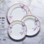Bone 18 Pcs Plate Set (515) | Elegant, Durable, Heat-Resistant Plates & Bowls