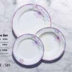 Bone 18 Pcs Plate Set (519) | Elegant, Durable, Heat-Resistant Plates & Bowls