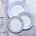 Bone 18 Pcs Plate Set (529) | Elegant, Durable, Heat-Resistant Plates & Bowls