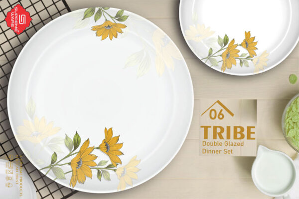 Melamine Dinner Set | Tribe (1) | Elegant, Durable, Heat-Resistant Plates & Bowls | Unbreakable, Lightweight, Premium Quality Dinnerware