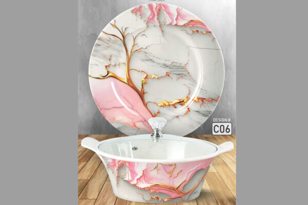 Melamine Dinner Set | Culture (C01) | Elegant, Durable, Heat-Resistant Plates & Bowls | Unbreakable, Lightweight, Premium Quality Dinnerware