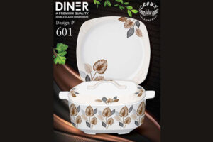 Melamine Dinner Set | Diner (601) | Elegant, Durable, Heat-Resistant Plates & Bowls | Unbreakable, Lightweight, Premium Quality Dinnerware