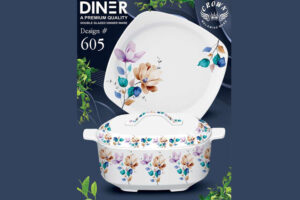 Melamine Dinner Set | Diner (601) | Elegant, Durable, Heat-Resistant Plates & Bowls | Unbreakable, Lightweight, Premium Quality Dinnerware