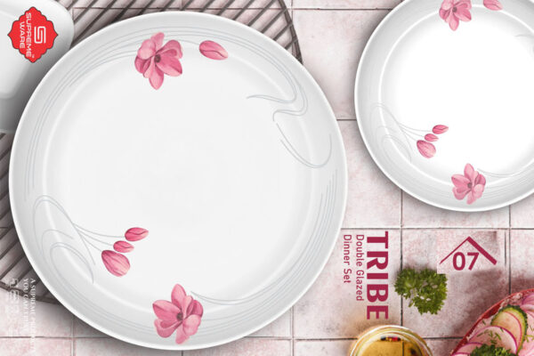 Melamine Dinner Set | Tribe (1) | Elegant, Durable, Heat-Resistant Plates & Bowls | Unbreakable, Lightweight, Premium Quality Dinnerware