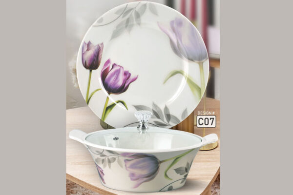 Melamine Dinner Set | Culture (C01) | Elegant, Durable, Heat-Resistant Plates & Bowls | Unbreakable, Lightweight, Premium Quality Dinnerware